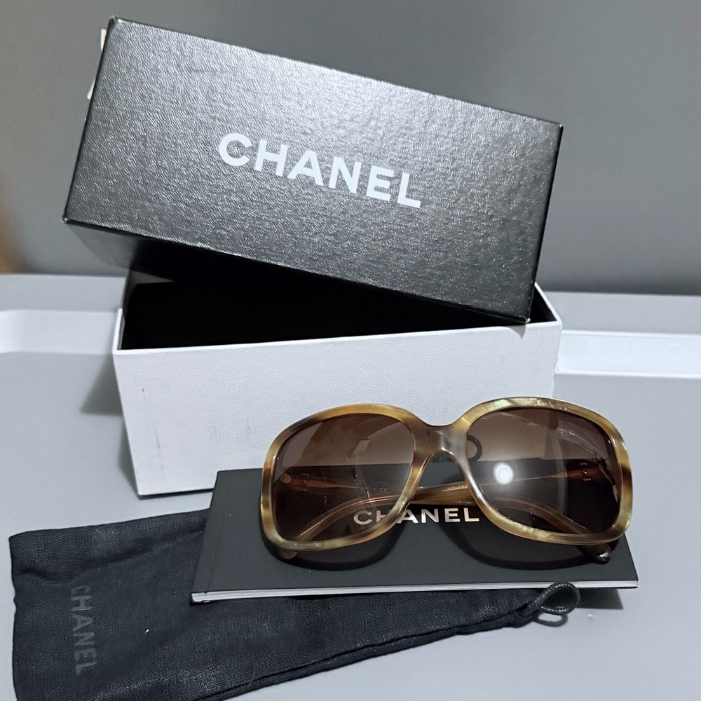 CHANEL CC Bow Sunglasses Tortoiseshell Woman’s Sunglasses - 5171